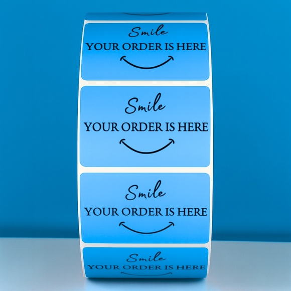 Smile Your Order Is Here Stickers Packaging Labels for Small Business THANK YOU - Picture 3 of 11